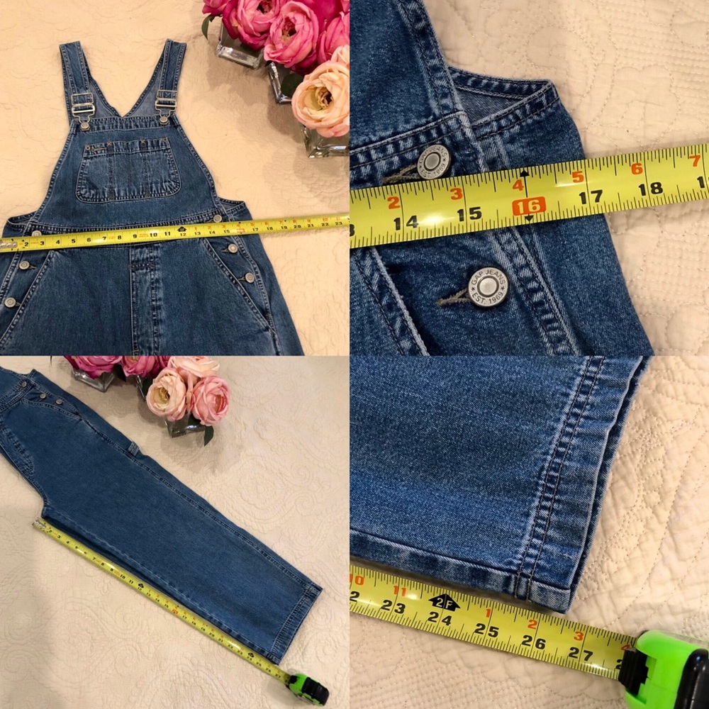 SOLD GAP 100% Cotton Wide Leg Overalls - Picture 7 of 8